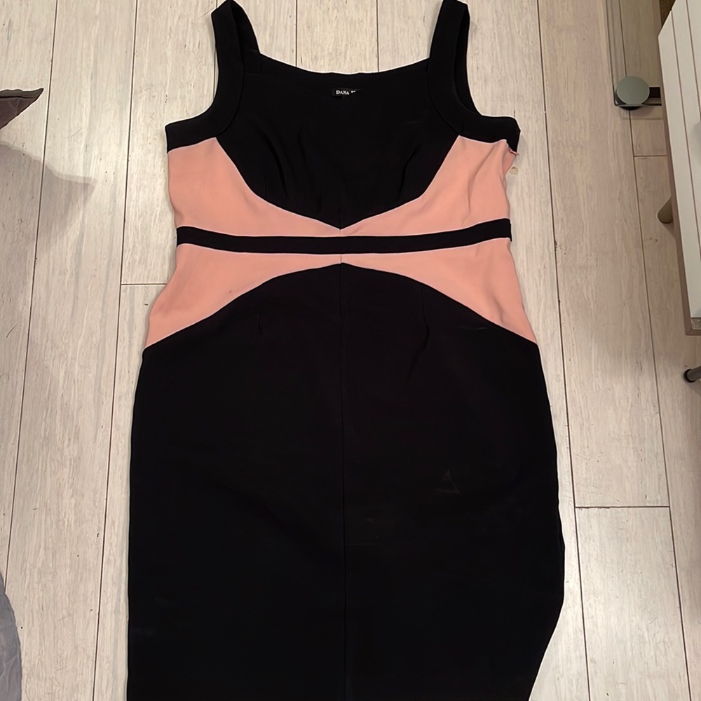 Dana Kay Pink and Black Elegant Dress. Size 16